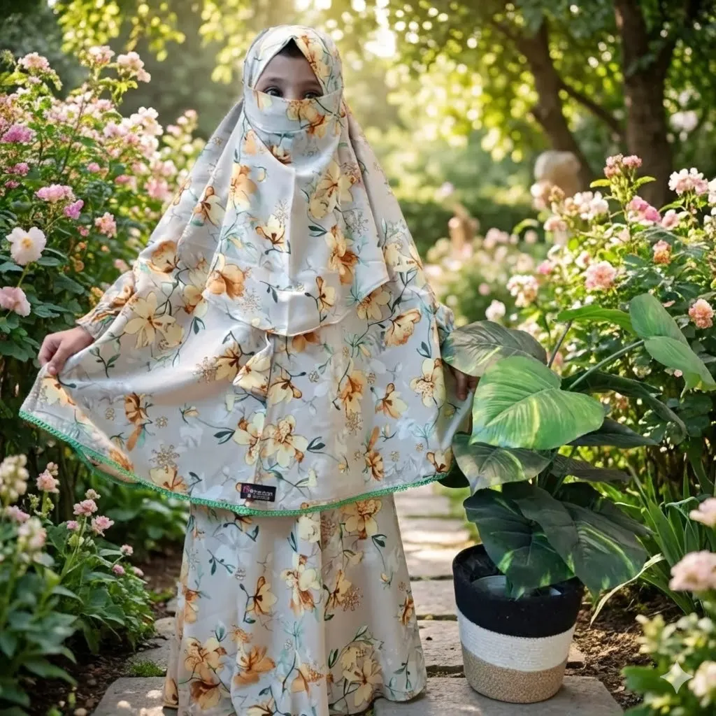 Kids Cherry Khimar Set KCK110