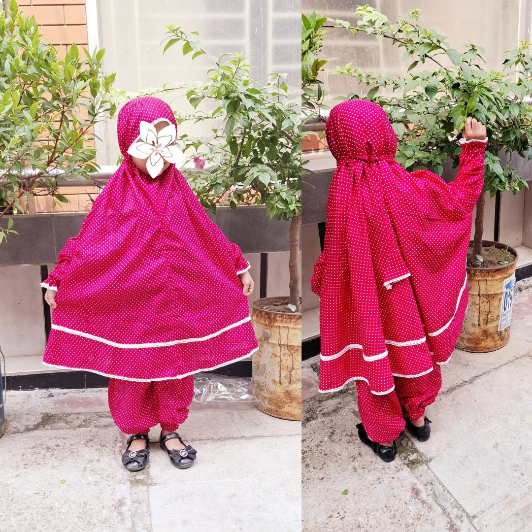Kids Cotton Khimar Set KCK104