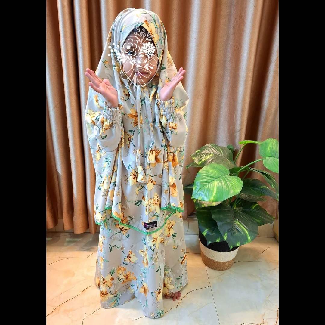Master Kids Cherry Khimar Set For Age 3 Or 4
